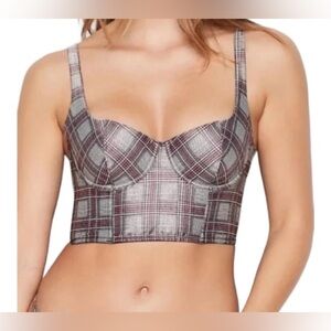 VICTORIAS SECRET Plaid Corset Bralette
